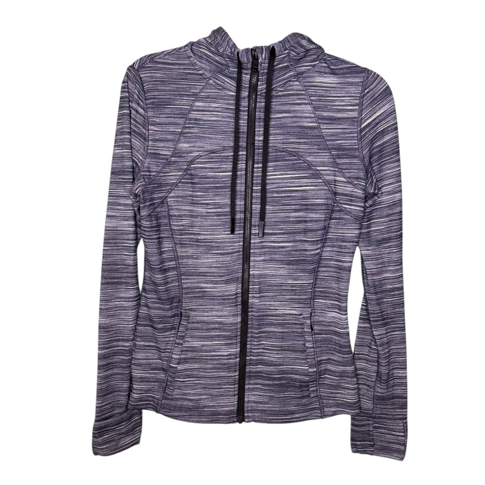 Lululemon Full Zip Hooded Define Jacket Nulu in Space Dye Herringbone 10
